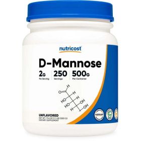 Nutricost D-Mannose Powder 500gms, 2g Serving - Non-GMO Supplement