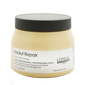 L'OREAL - Professionnel Serie Expert - Absolut Repair Gold Quinoa + Protein Instant Resurfacing Mask (For Dry and Damaged Hair) 975433 500ml/16.9oz